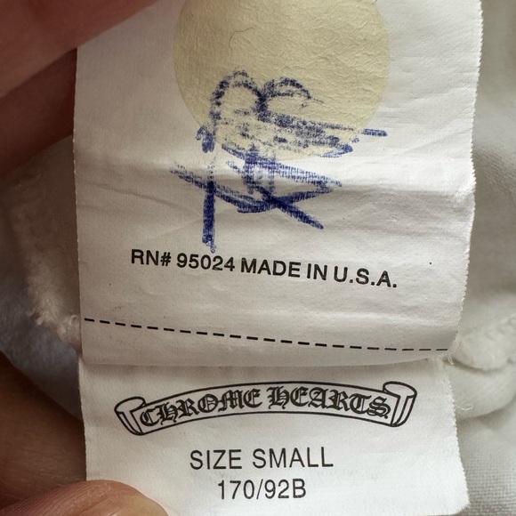 Chrome Hearts Los Angeles Cross White Pocket Tee S - Picture 10 of 11